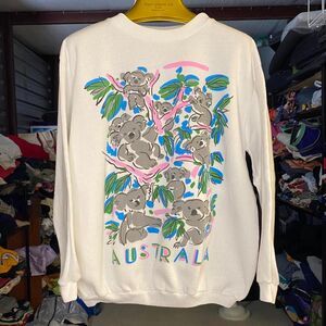 Polo RL Vtg 90s Koalas Nature Polo Ralph Lauren Australia Sweatshirt Size OSFA